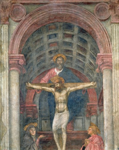 Die Dreifaltigkeit (Detail) von Tommaso Masaccio